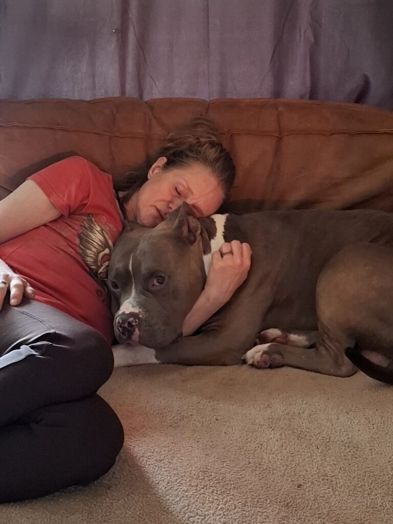 Mijn hond en ik hielden elkaar warm